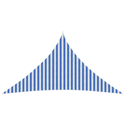 Sunshade Sail Blue and White 5 x 5 x 5 m HDPE