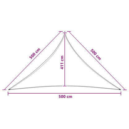 Sunshade Sail Blue and White 5 x 5 x 5 m HDPE