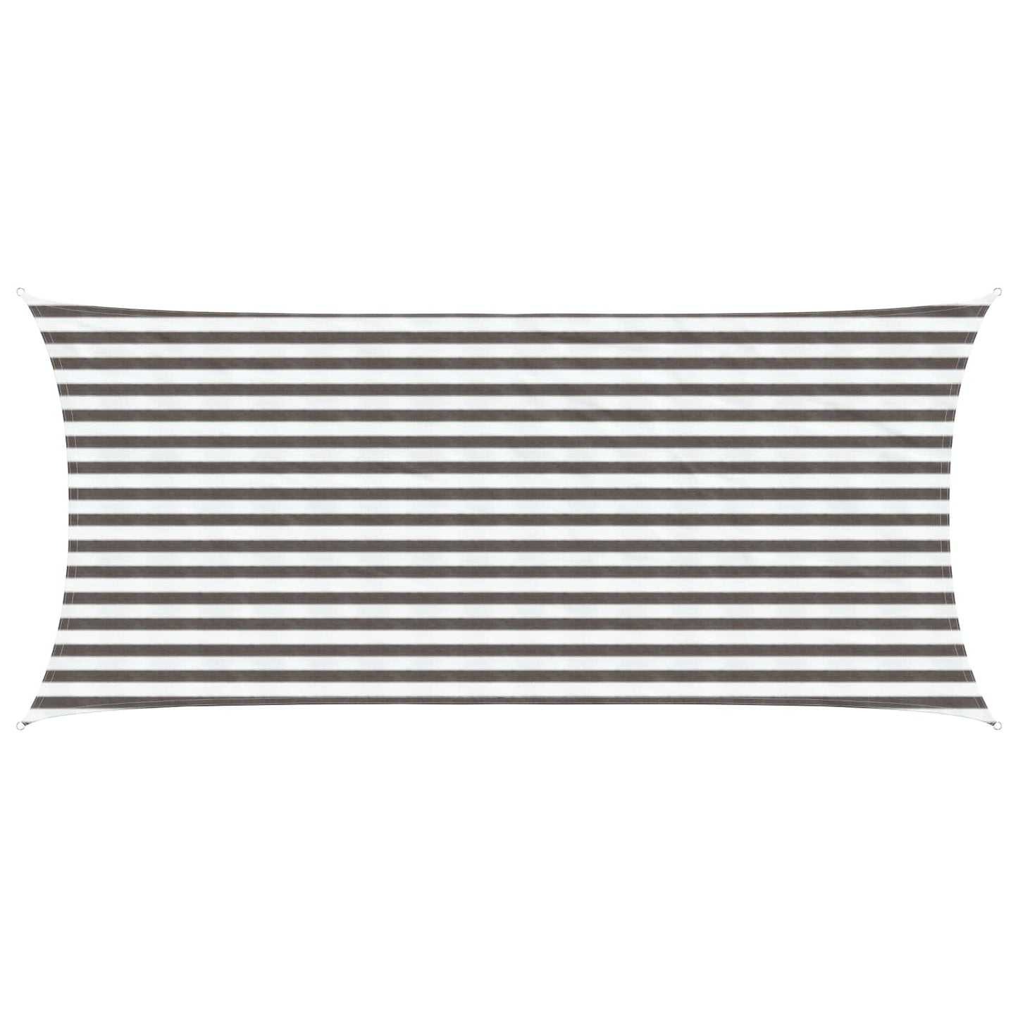 Sunshade Sail Light Grey and White 2 x 4.5 m HDPE