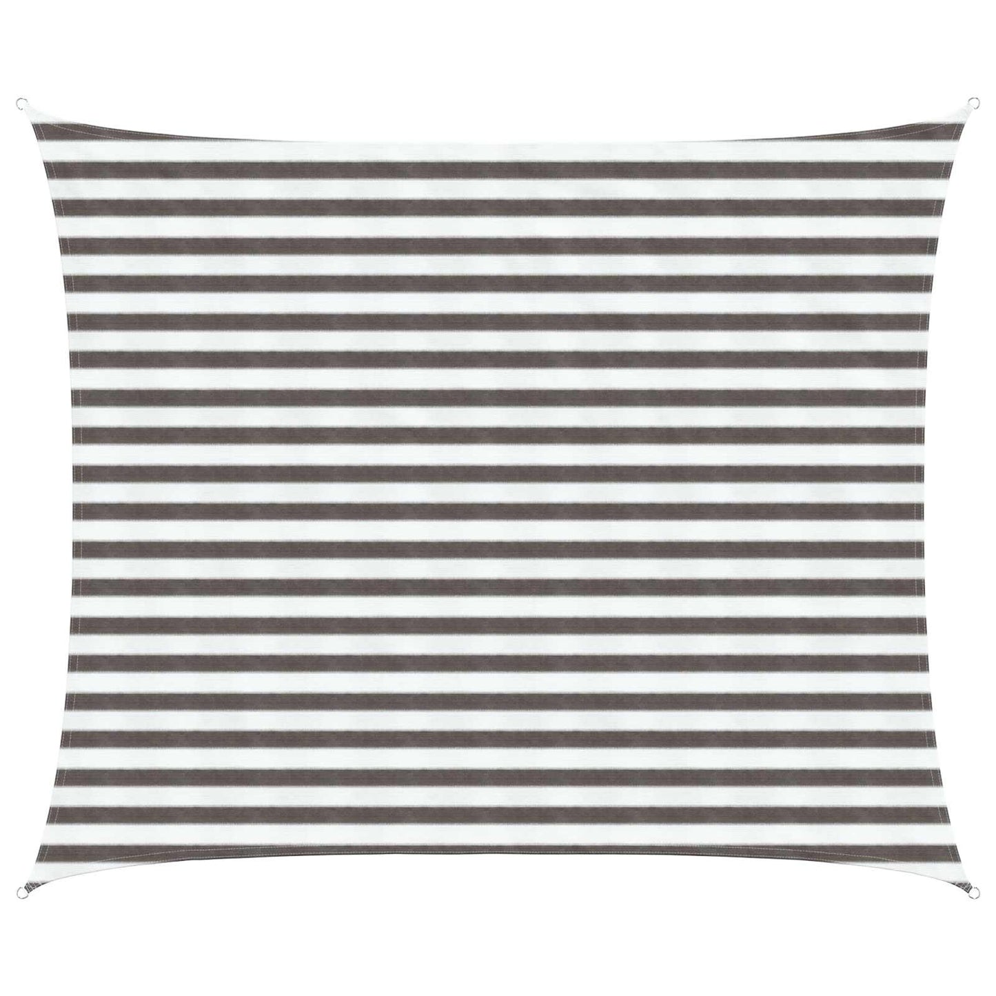 Sunshade Sail 2.5 x 3 m HDPE Rectangular Light Grey and White