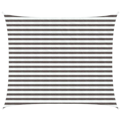 Sunshade Sail 2.5 x 3 m HDPE Rectangular Light Grey and White