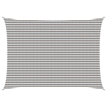 Sunshade Sail Light Grey and White 5 x 6 m HDPE