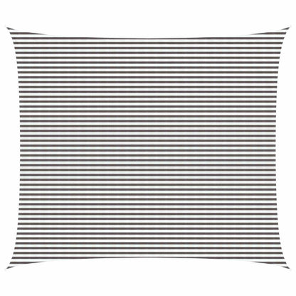 Sunshade Sail Light Grey and White 6 x 8 m HDPE