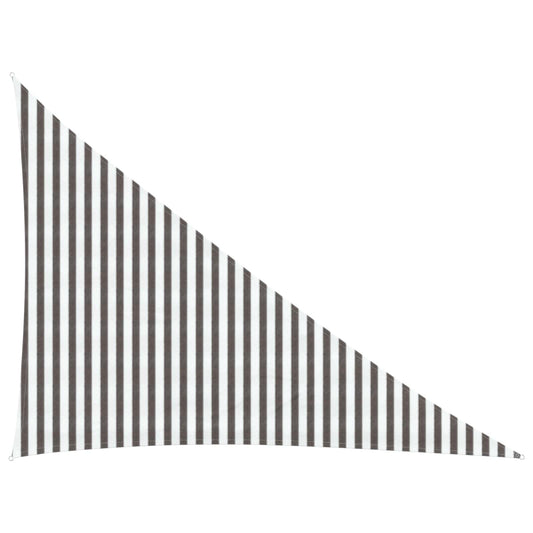 Sunshade Sail 3 x 4 x 5 m HDPE Triangular Light Grey and White