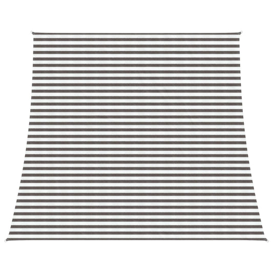 Sunshade Sail 4 / 5 x 4 m HDPE Rectangular Light Grey and White