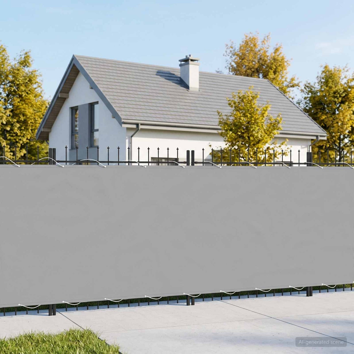 Balcony Privacy Screen 150 x 600 cm Fabric with PU Coated