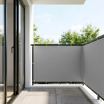 Balcony Privacy Screen 150 x 800 cm Fabric with PU Coated