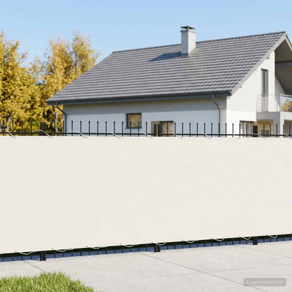 Balcony Privacy Screen 180 x 500 cm Fabric with PU Coated White