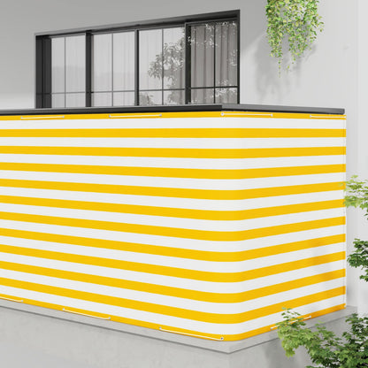 Balcony Privacy Screen 150 x 300 cm Fabric with PU Coated