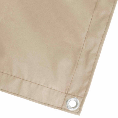 Balcony Privacy Screen 200 x 800 cm Fabric with PU Coated Beige