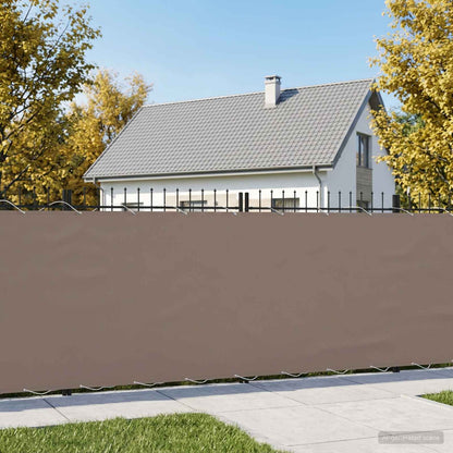 Balcony Privacy Screen 150 x 800 cm Fabric with PU Coated Taupe