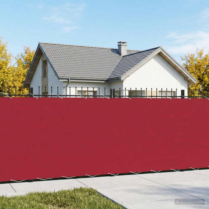 Balcony Privacy Screen 150 x 700 cm Fabric with PU Coated Red