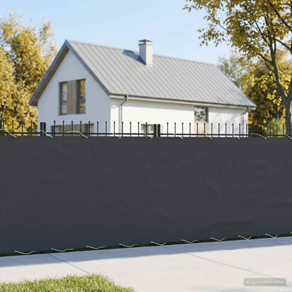 Balcony Privacy Screen 150 x 300 cm Fabric with PU Coated Black