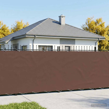 Balcony Privacy Screen 150 x 300 cm Fabric with PU Coated Brown