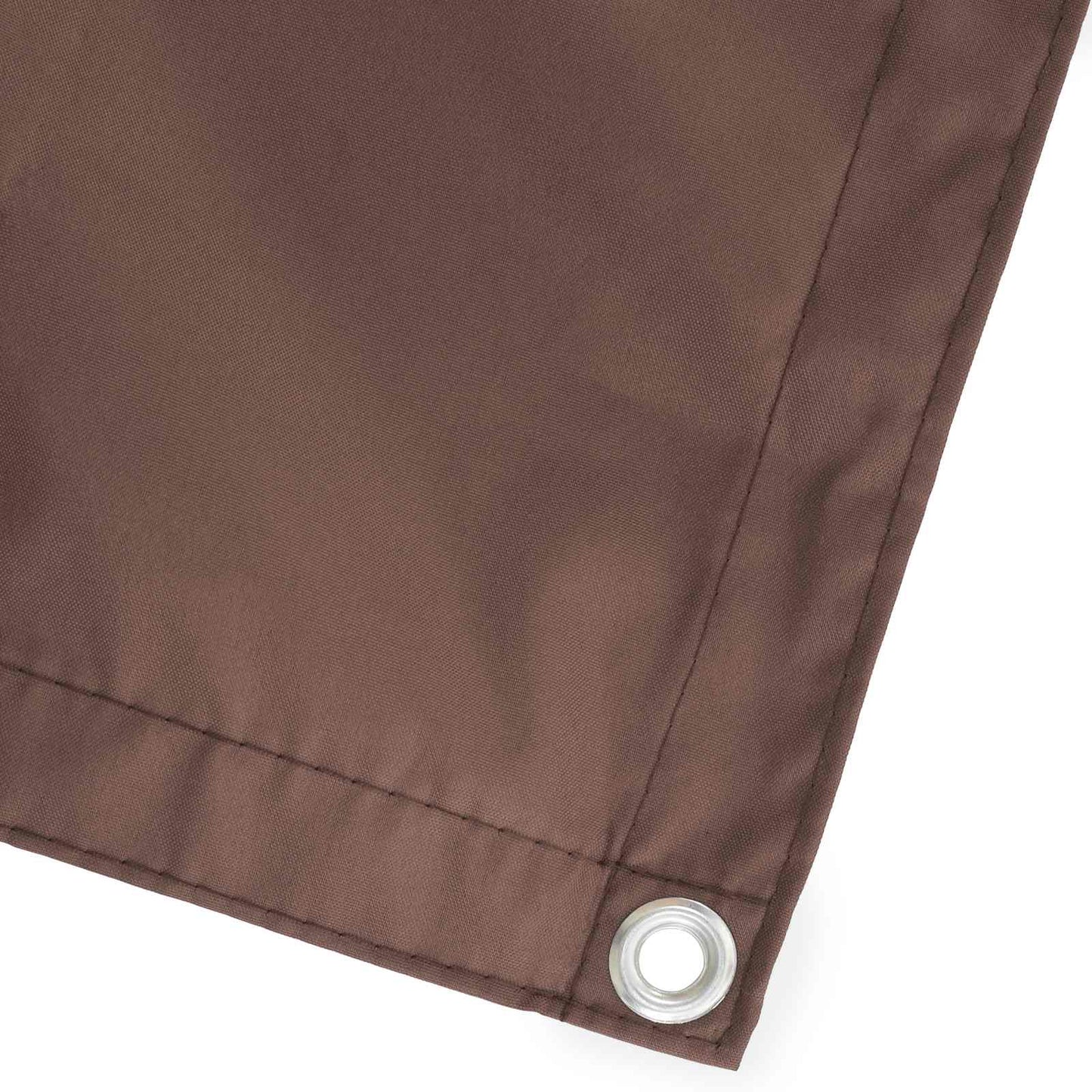 Balcony Privacy Screen 180 x 200 cm Fabric with PU Coated Brown