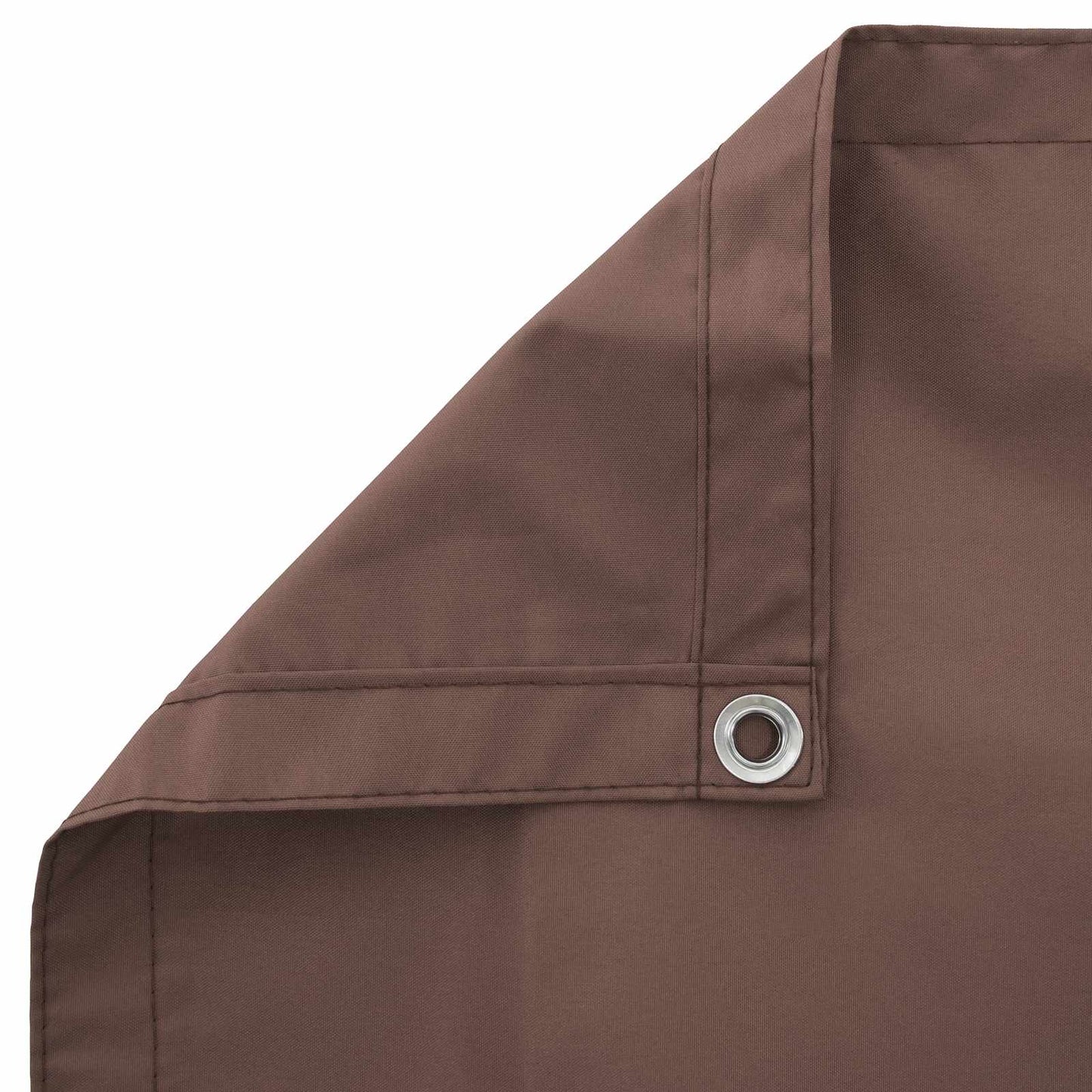 Balcony Privacy Screen 180 x 800 cm Fabric with PU Coated Brown
