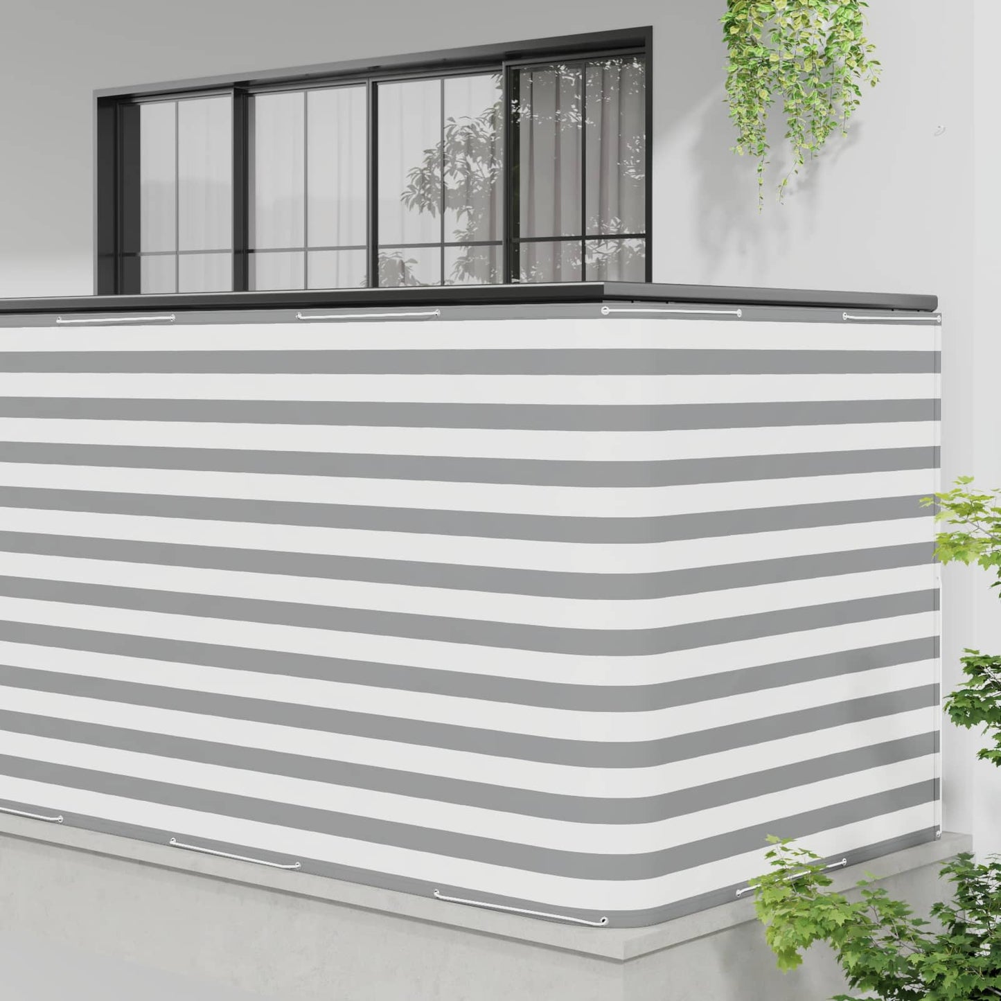 Balcony Privacy Screen 150 x 500 cm Fabric with PU Coated