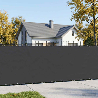 Balcony Privacy Screen 1.2 x 15 m Fabric with PU Coated Black