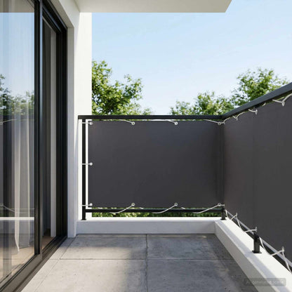 Balcony Privacy Screen 1.5 x 25 m Fabric with PU Coated
