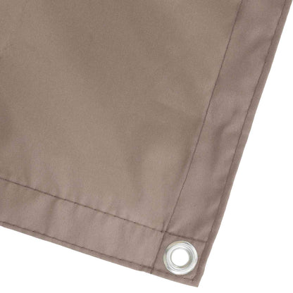 Balcony Privacy Screen 1.8 x 15 m Fabric with PU Coated Taupe