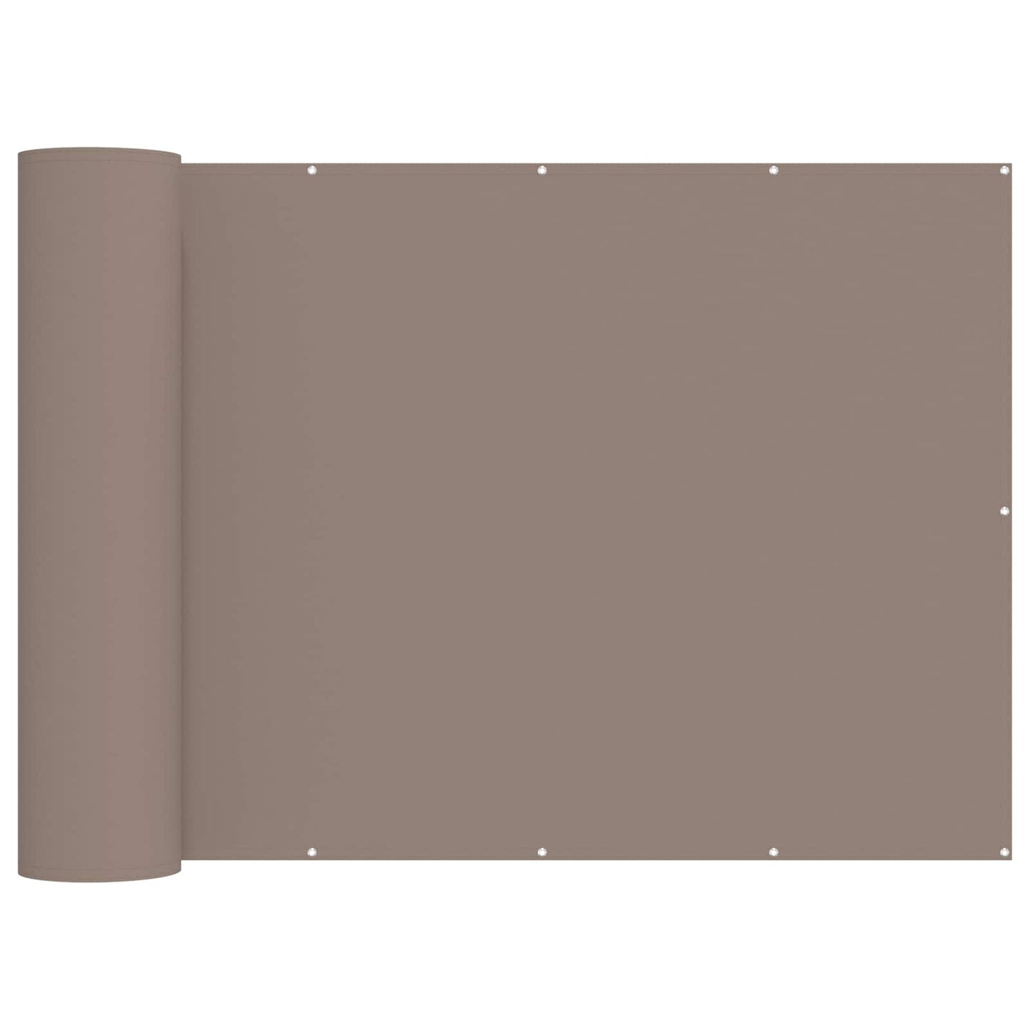 Balcony Privacy Screen 1.8 x 15 m Fabric with PU Coated Taupe