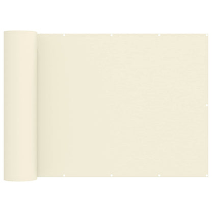 Balcony Privacy Screen 1.8 x 25 m Fabric with PU Coated Cream