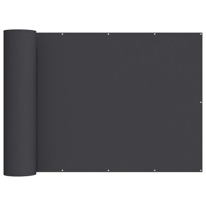 Balcony Privacy Screen 1.8 x 25 m Fabric with PU Coated Black