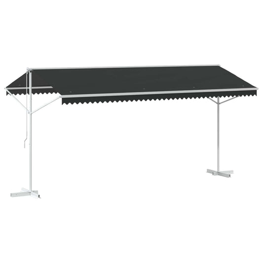 Free Standing Awning 5 x 3 m Polyester Anthracite