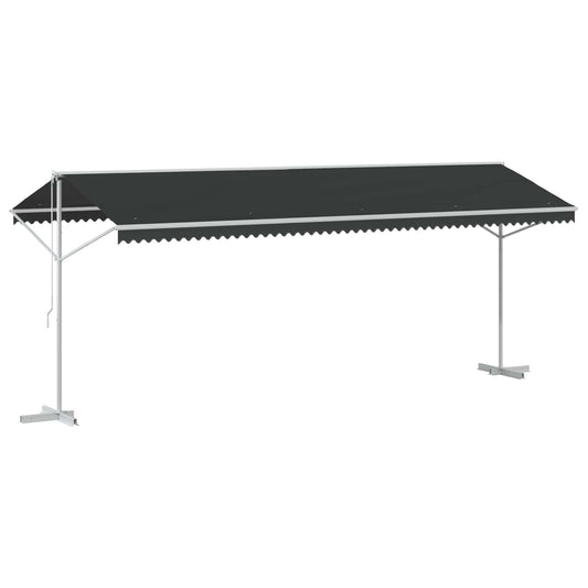 Free Standing Awning 6 x 3 m Polyester Anthracite