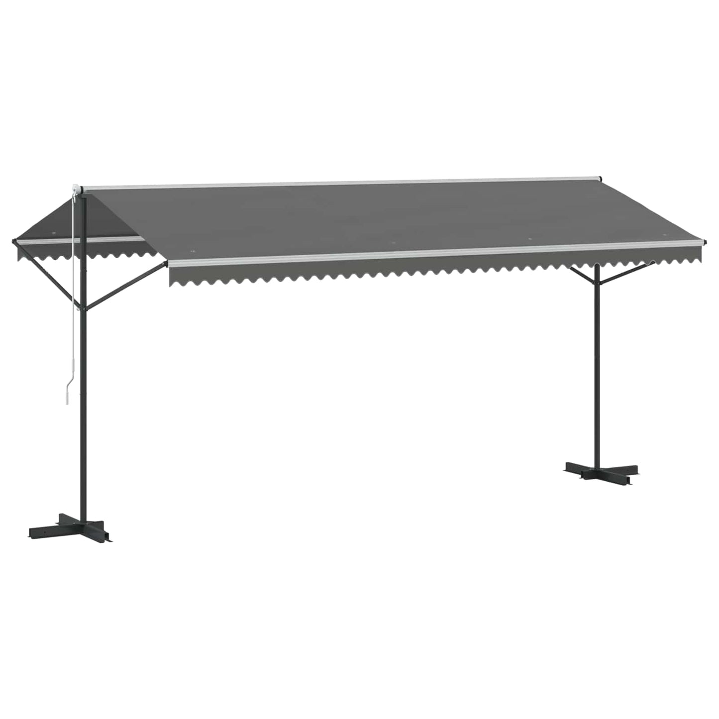 Free Standing Awning Grey 5 x 3 m Polyester