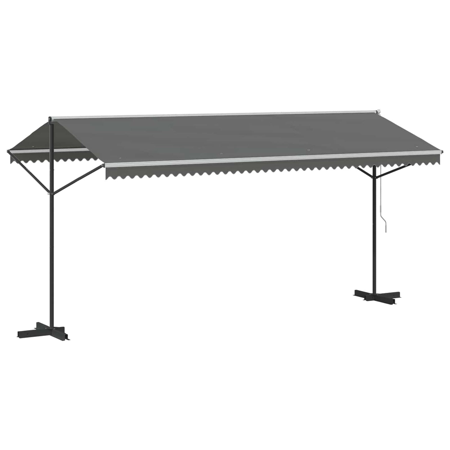 Free Standing Awning Grey 5 x 3 m Polyester