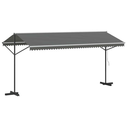 Free Standing Awning Grey 5 x 3 m Polyester