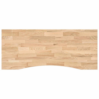Desk with Storage White and Natural 120 x 60 cm Solid Oak Wood
