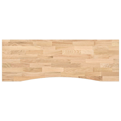 Desk with Storage Black and Natural 140 x 60 cm Solid Oak Wood