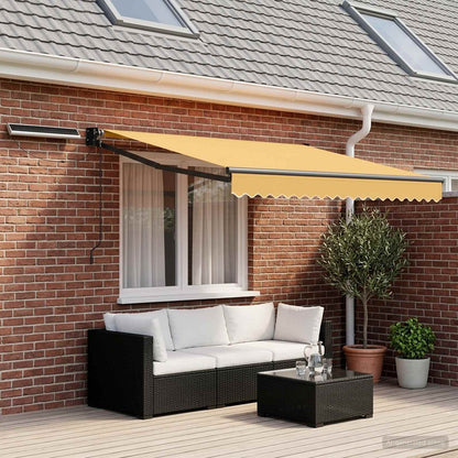 Electric Retractable Awning Sand 2.5 x 2 m