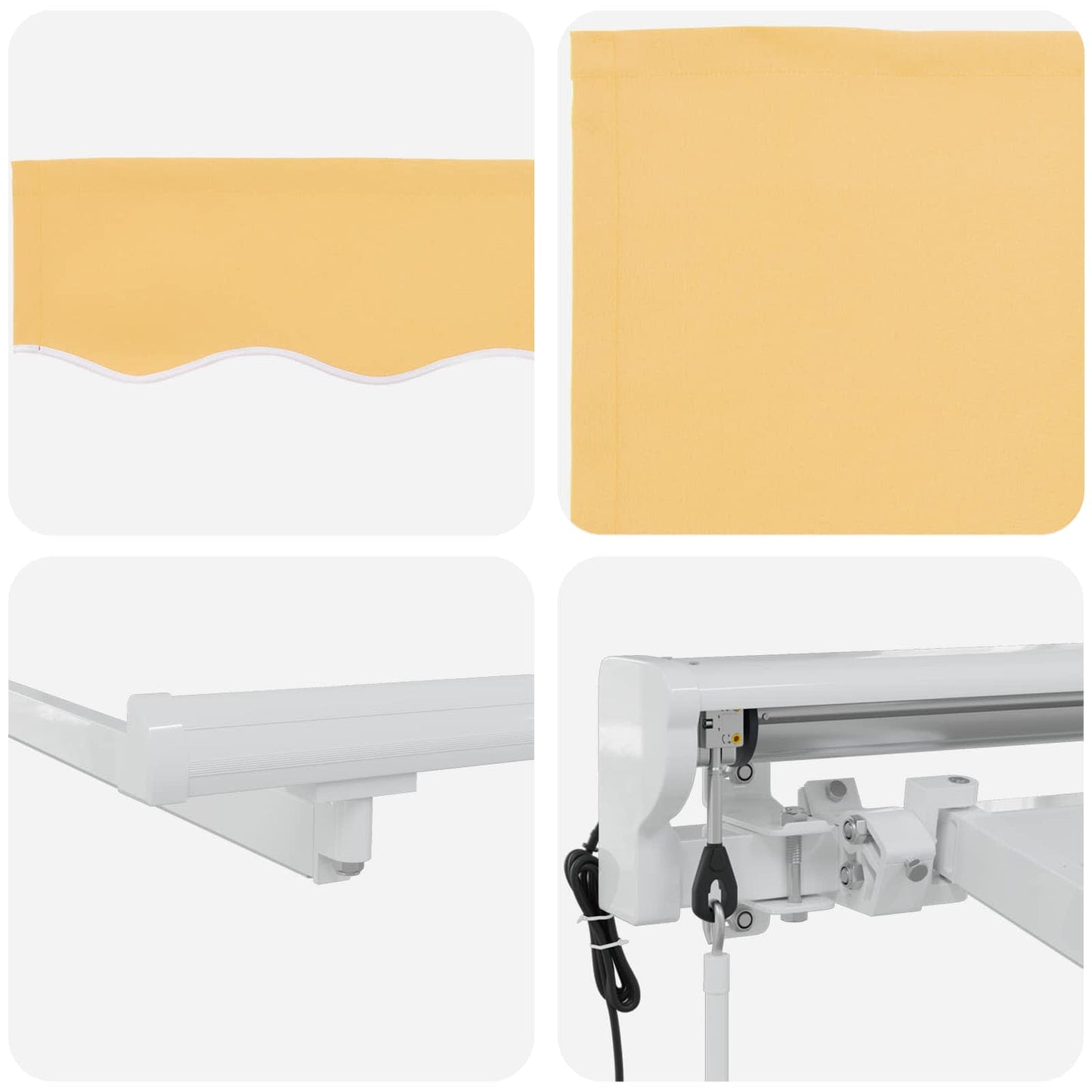 Electric Retractable Awning Sand 2.5 x 2 m