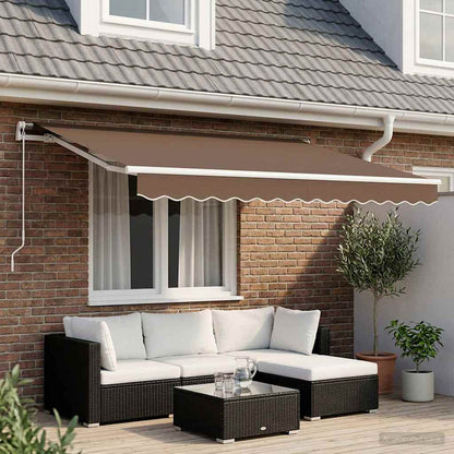 Retractable Awning Taupe 3 x 2 m Fabric