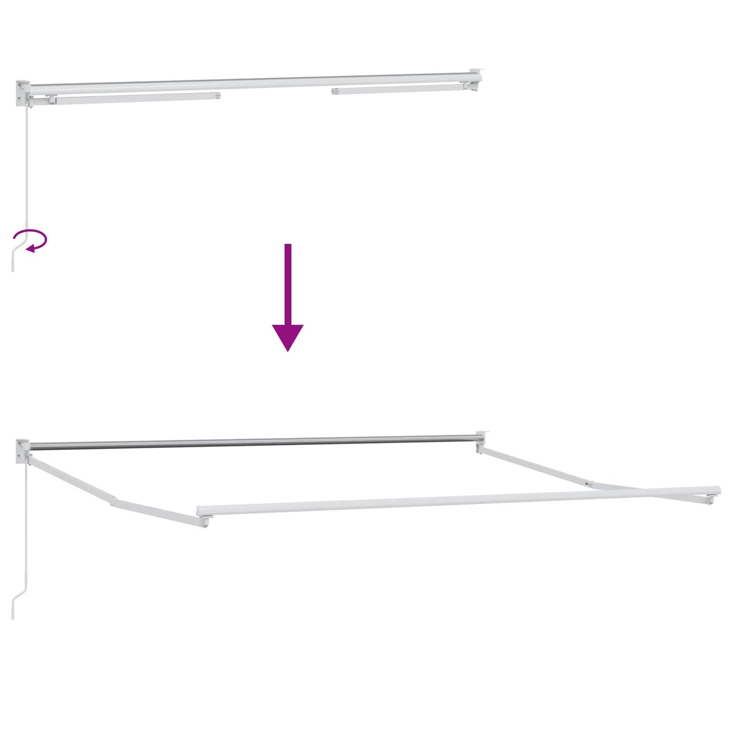 Retractable Awning Taupe 3.5 x 2 m 100% Polyester and Aluminium