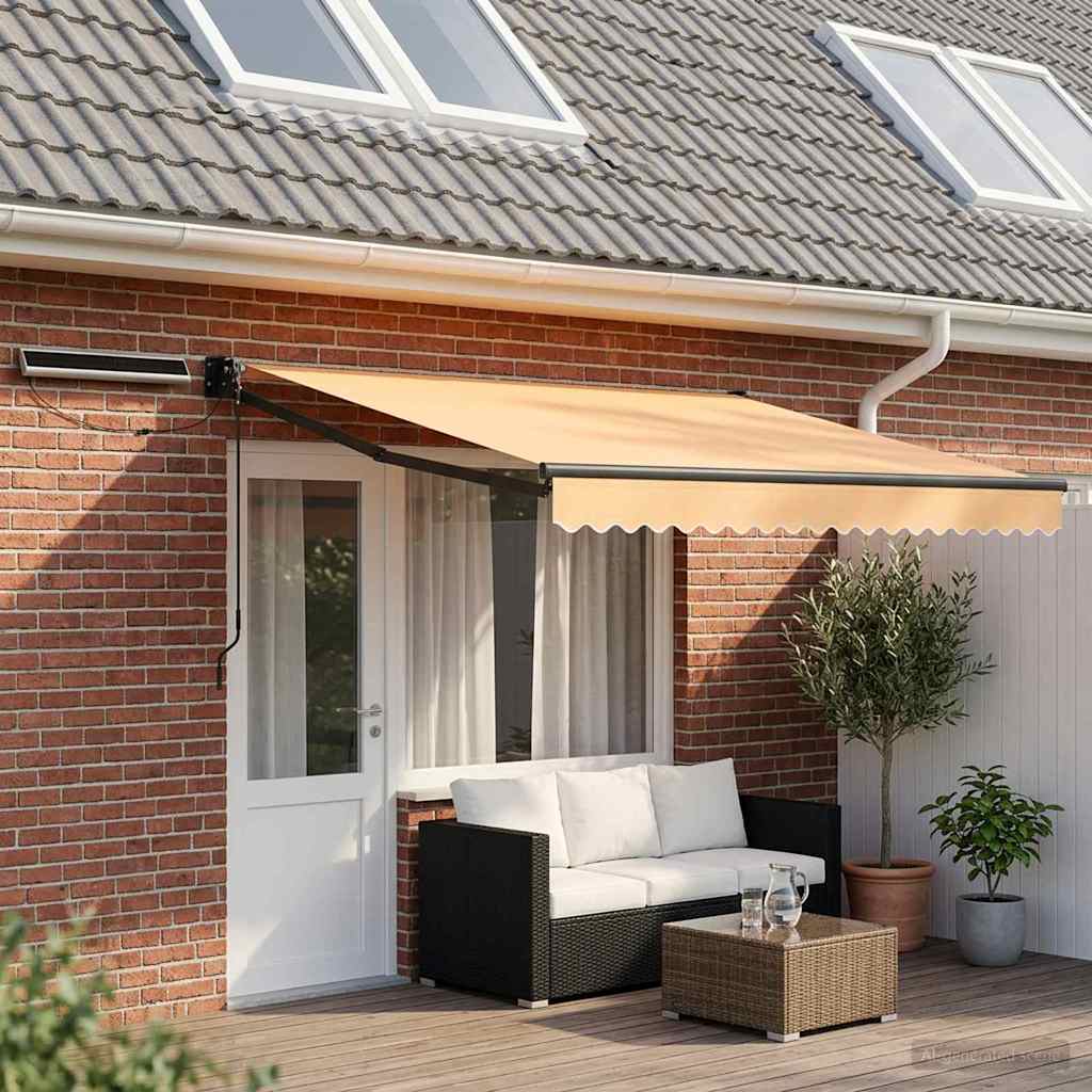 Electric Retractable Awning Sand 4 x 3 m