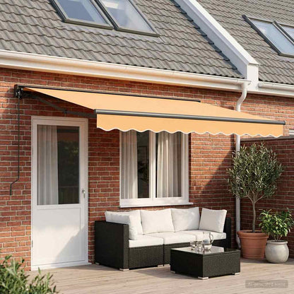 Manual Retractable Awning Sand 5 x 3.5 m