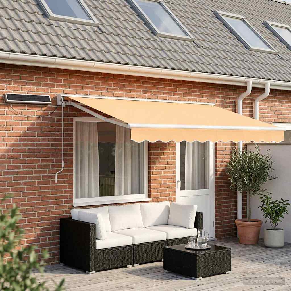 Electric Retractable Awning Sand 5 x 3.5 m