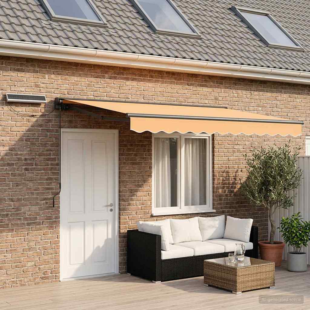 Electric Retractable Awning Sand 4 x 3 m