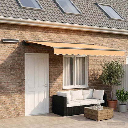 Electric Retractable Awning Sand 4 x 3 m