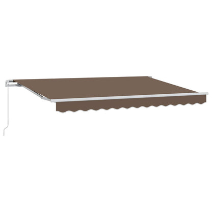Retractable Awning Taupe 3 x 2.5 m Polyester and Aluminium