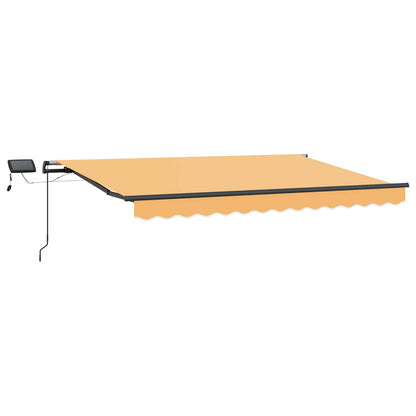 Retractable Awning Sand 350 x 250 cm Fabric and Aluminium