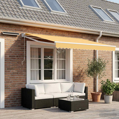 Electric Retractable Awning Sand 3.5 x 2.5 m