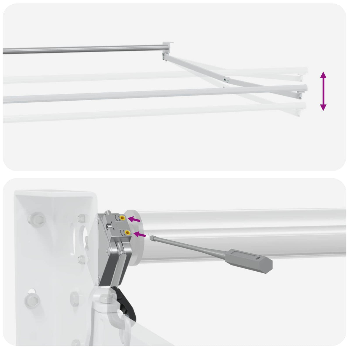 Electric Retractable Awning Sand 3.5 x 2.5 m