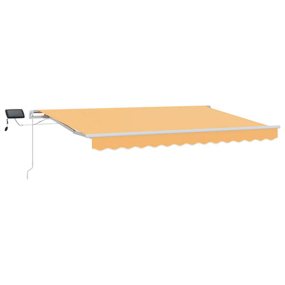 Retractable Awning Sand 400 x 300 cm Fabric and Aluminium