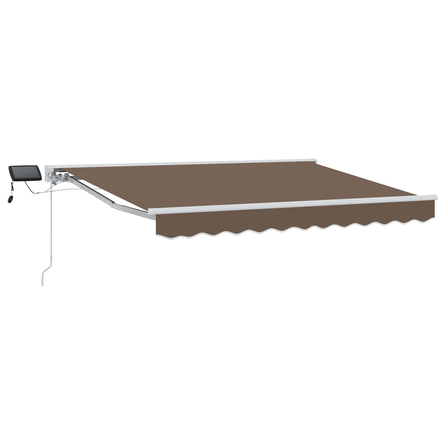 Manual Awning Frame with LEDs Taupe 4 x 3 m