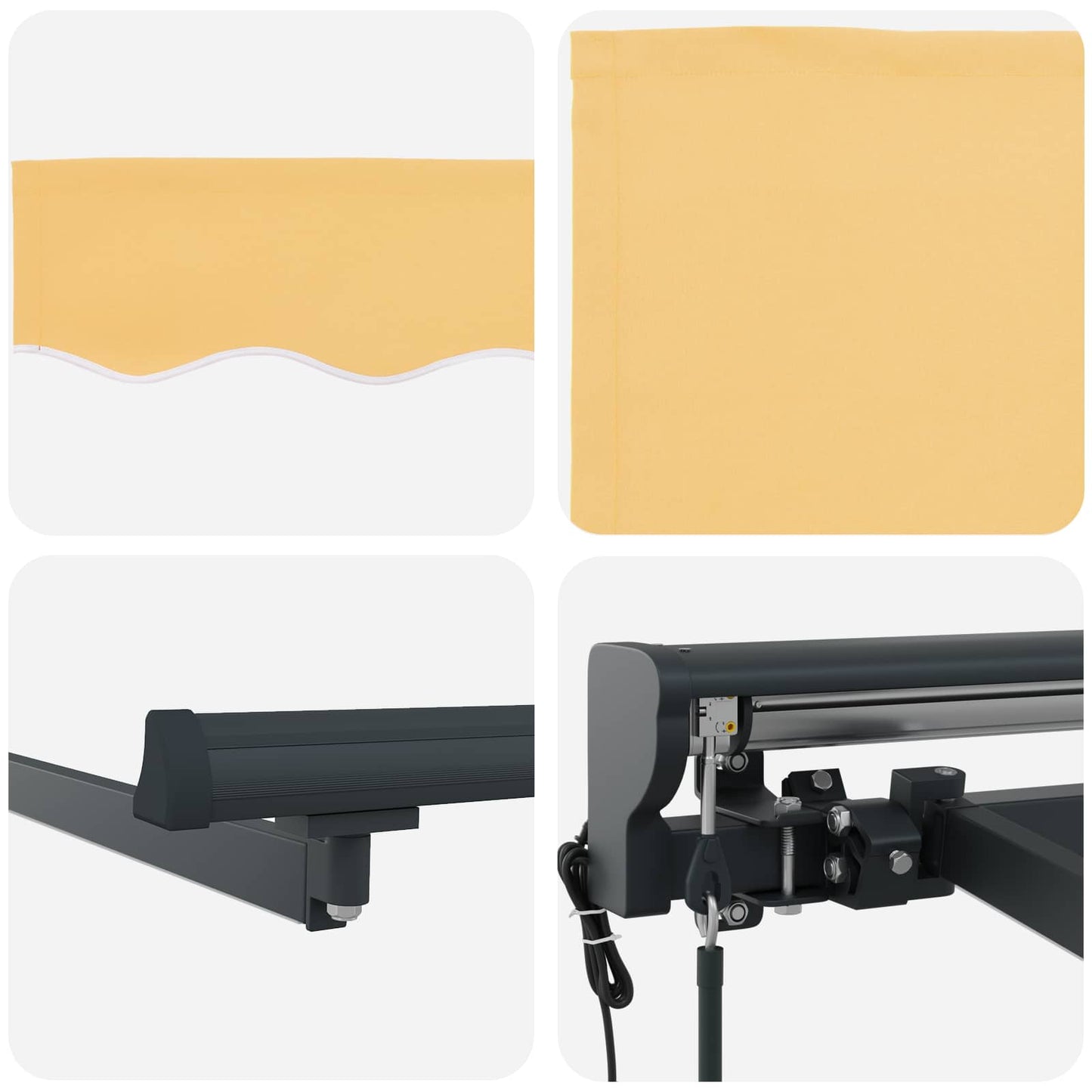 Electric Retractable Awning Sand 4 x 3 m
